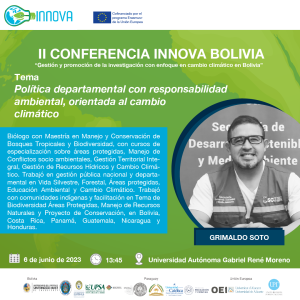EXPOSITORES II CONFERENCIA NACIONAL INNOVA EN BOLIVIA