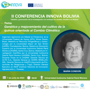 EXPOSITORES II CONFERENCIA NACIONAL INNOVA EN BOLIVIA