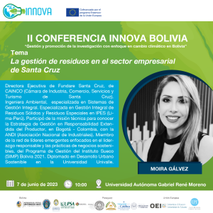 EXPOSITORES II CONFERENCIA NACIONAL INNOVA EN BOLIVIA
