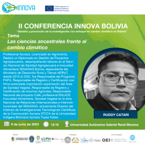 EXPOSITORES II CONFERENCIA NACIONAL INNOVA EN BOLIVIA