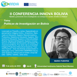 EXPOSITORES II CONFERENCIA NACIONAL INNOVA EN BOLIVIA